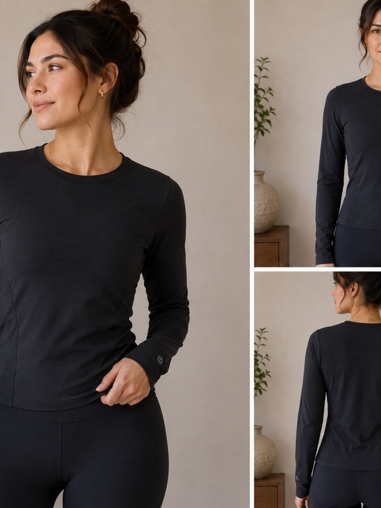 lululemon athletica Tops - Lululemon Black Long Sleeve Athletic Top Size Small S/P